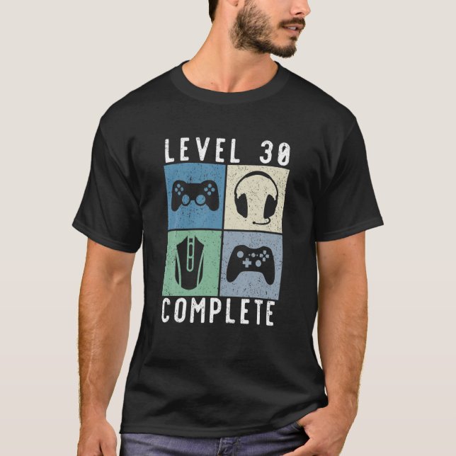 30. Geburtstag 30 Jahre Gamer Gaming T-Shirt (Vorderseite)