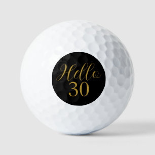 30. Geburtstag Black Gold Geburtstag Golfball