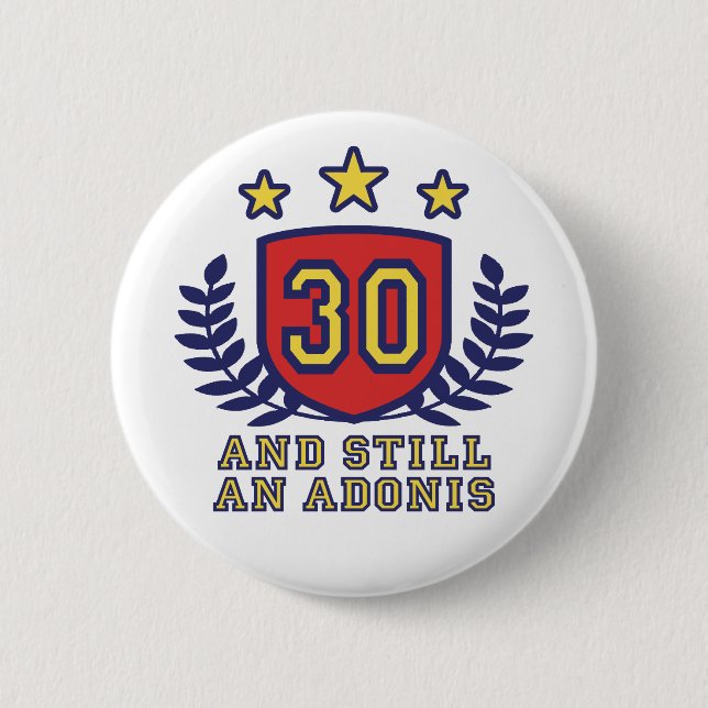 30. Geburtstag Button (Vorderseite)