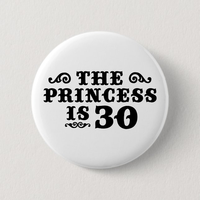 30. Geburtstag Button (Vorderseite)