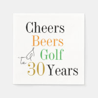 30. Geburtstag Cheers and Biers Golf Party