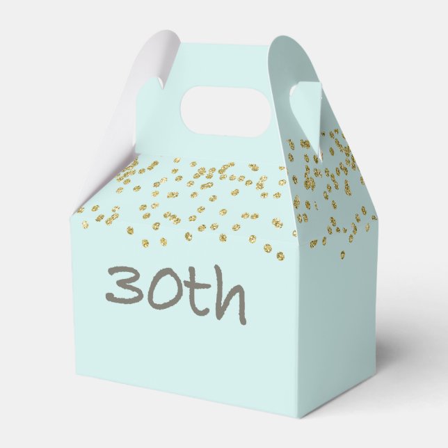 30. Geburtstag Confetti Geschenkschachtel (Vorderseite)