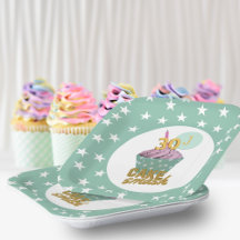 30. Geburtstag Cupcake Cake Cake Smash Party Grüne