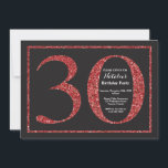 30. Geburtstag Einladung Roter Glitzer Chalkboard<br><div class="desc">Einladung zum 30. Geburtstag. Schwarz und Rot Glitzer Geburtstagsparty Einladung mit Chalkboard Hintergrund. Überraschung Geburtstag. Erwachsener zum Geburtstag. Männer oder Frauen schwindeln Party. Für weitere Anpassungen klicken Sie bitte auf die Schaltfläche "Anpassen" und verwenden Sie unser Designwerkzeug,  um diese Vorlage zu ändern.</div>