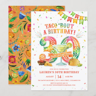 30. Geburtstag Fiesta Einladung