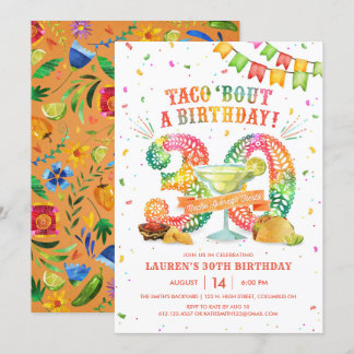 30. Geburtstag Fiesta Einladung