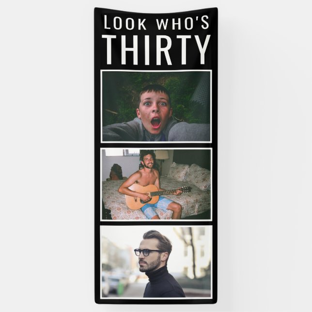 30. Geburtstag Foto Banner (Vertikal)