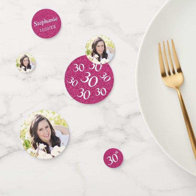 30. Geburtstag Foto Konfetti (Gruppe)