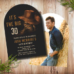 30. Geburtstag Foto Rustic Cowboy Hat Boots Einladung<br><div class="desc">30. Geburtstag Foto Rustic Cowboy Hat und Leder Stiefel Einladung enthält ein Paar Leder Cowboystiefel mit Hut und Ihre personalisierten 30. Geburtstag Party Einladung Informationen unten. Personalisieren Sie das Foto,  indem Sie Ihr Lieblings- auf der Rückseite hinzufügen. Erstellt von Evco Studio www.zazzle.com/store/evcostudio</div>