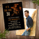 30. Geburtstag Foto Rustic Cowboy Hat Boots Einladung<br><div class="desc">30. Geburtstag Foto Rustic Cowboy Hat Boots Einladung enthält ein Paar Ledercowboy Stiefel mit Hut und Ihre personalisierten 30. Geburtstag Party Einladung Informationen unten. auf der Rückseite fügen Sie Ihr Lieblings-Foto. Erstellt von Evco Studio www.zazzle.com/store/evcostudio</div>