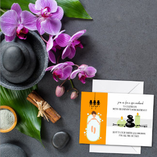 30. Geburtstag Girly Wellness-Center Weekend Einla Einladung