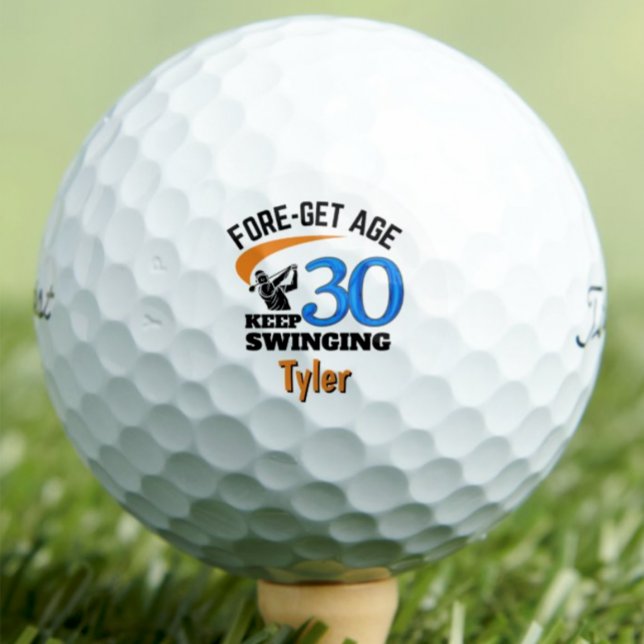 30. Geburtstag Golf Balls 30 Jahre Sonnengeschenk  Golfball (Von Creator hochgeladen)