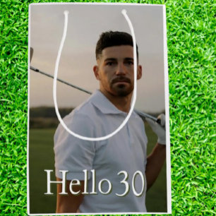 30. Geburtstag Golf Mittlere Geschenktüte