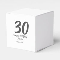 30. Geburtstag hinzufügen Namensdatum Jahr schwarz