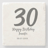30. Geburtstag hinzufügen Namensdatum Jahr schwarz