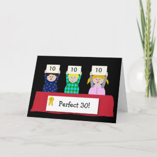 30. Geburtstag individuell anpassbar Karte