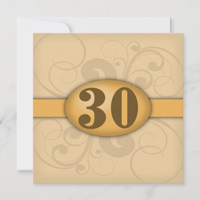 30. Geburtstag / Jubiläum Party Einladung (Vorderseite)