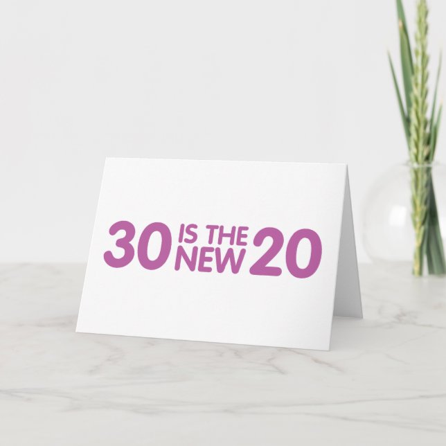 30. Geburtstag Karte (Vorderseite)