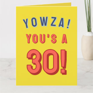 30. Geburtstag Karte