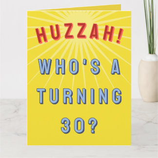 30. Geburtstag Karte