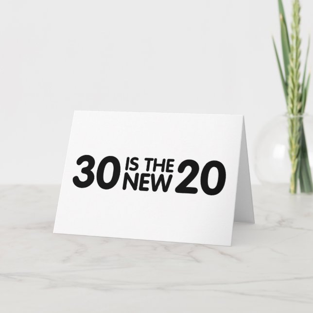 30. Geburtstag Karte (Vorderseite)