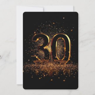 30. Geburtstag Konfetti Einladung Dirty Thirty Ele