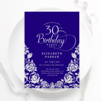 30. Geburtstag Lila Silberne Rose