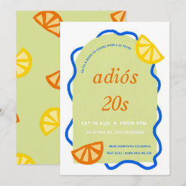 30. Geburtstag mexikanische Party Einladung Adios 