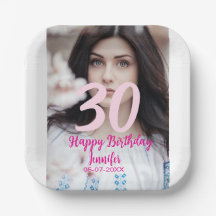 30. Geburtstag Name Datum Jahr weißes Foto
