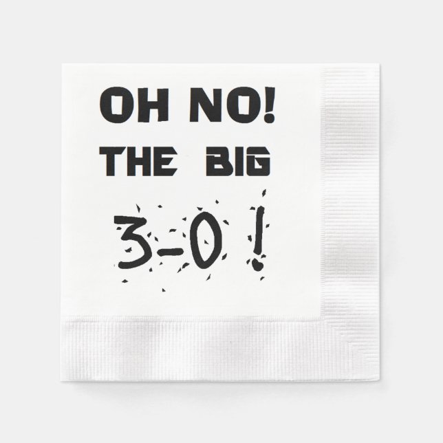 "30. Geburtstag" Napkins Serviette (Vorderseite)