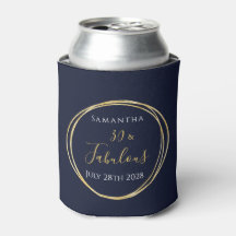 30. Geburtstag Navy Gold Personalisiertes Gastgesc