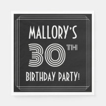30. Geburtstag Party: Art-Déco-Stil + Individuelle