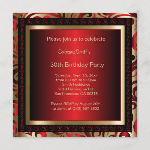 30. Geburtstag Party   DIY Text Einladung