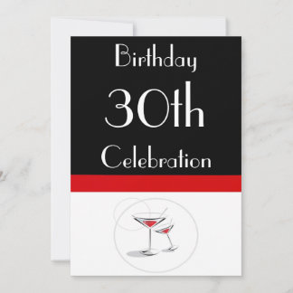 30. Geburtstag Party Personalisierte Einladung
