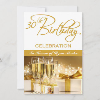 30. Geburtstag Party Personalisierte Einladung