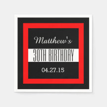 30. Geburtstag Party Solid Colored Square Frame VZ