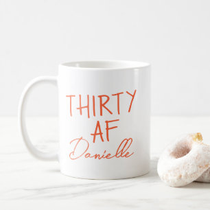 30. Geburtstag Personalisiert Kaffeetasse