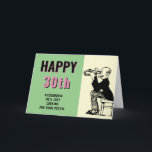 30. Geburtstag Personalisiert Retro Funny Cartoon Karte<br><div class="desc">Eine wunderbare, lustige Vintage personalisierte Cartoon Geburtstagskarte mit einer sehr fröhlichen "Suchen Sie Ihre Jugend" Nachricht. Geben Sie das Alter und den Namen mit der bereitgestellten Vorlage ein. Erstellen Sie Ihre eigene spezielle individuelle Feiertagskarte. Das Retro-Gefühl der Farben, die mit den Vintagen Cartoon-Figuren gemischt sind, schafft ein einzigartiges Design speziell...</div>