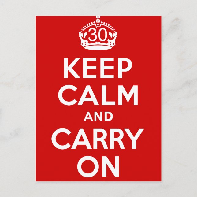 30. Geburtstag Postkarte (Vorderseite)