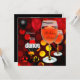 30. Geburtstag Roter Wein Glas Tanzballons Einladung (Vorderseite/Rückseite Beispiel)