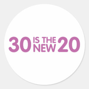 30. Geburtstag Runder Aufkleber