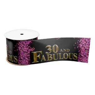 30. Geburtstag Satinband