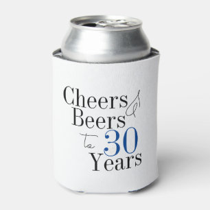 30. Geburtstag Simple Cheers Beers Gastgeschenk Dosenkühler