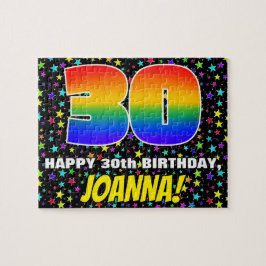 30. Geburtstag — Spaß, farbenfrohe Sternenweltenmu