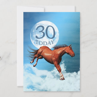 30. Geburtstag Spirit Pferd Party Einladung