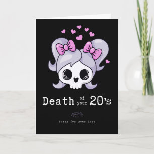30. Geburtstag, "Tod deiner 20er" niedlich lustig Karte