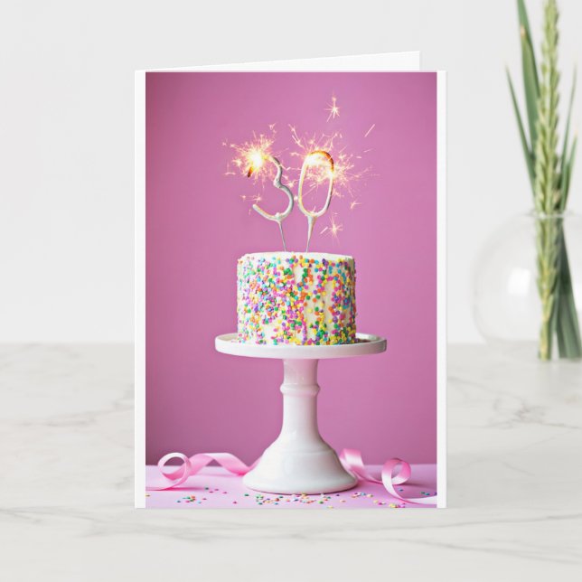**30.** GEBURTSTAG WÜNSCHT SICH NACH *SPEZIALLADY* KARTE (Vorderseite)
