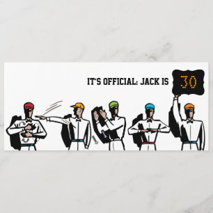 30. Geburtstags-Fußball-Party Einladung -