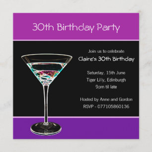 30. Geburtstags-Party Einladung