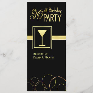 30. Geburtstags-Party Einladungen